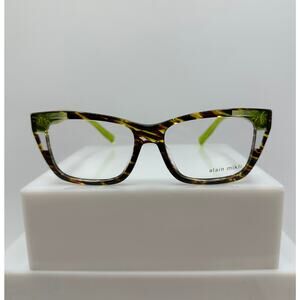 Alain Mikli Baie A03111 008 Savane Brown Green Womens Eyeglass Frames 53-16-145